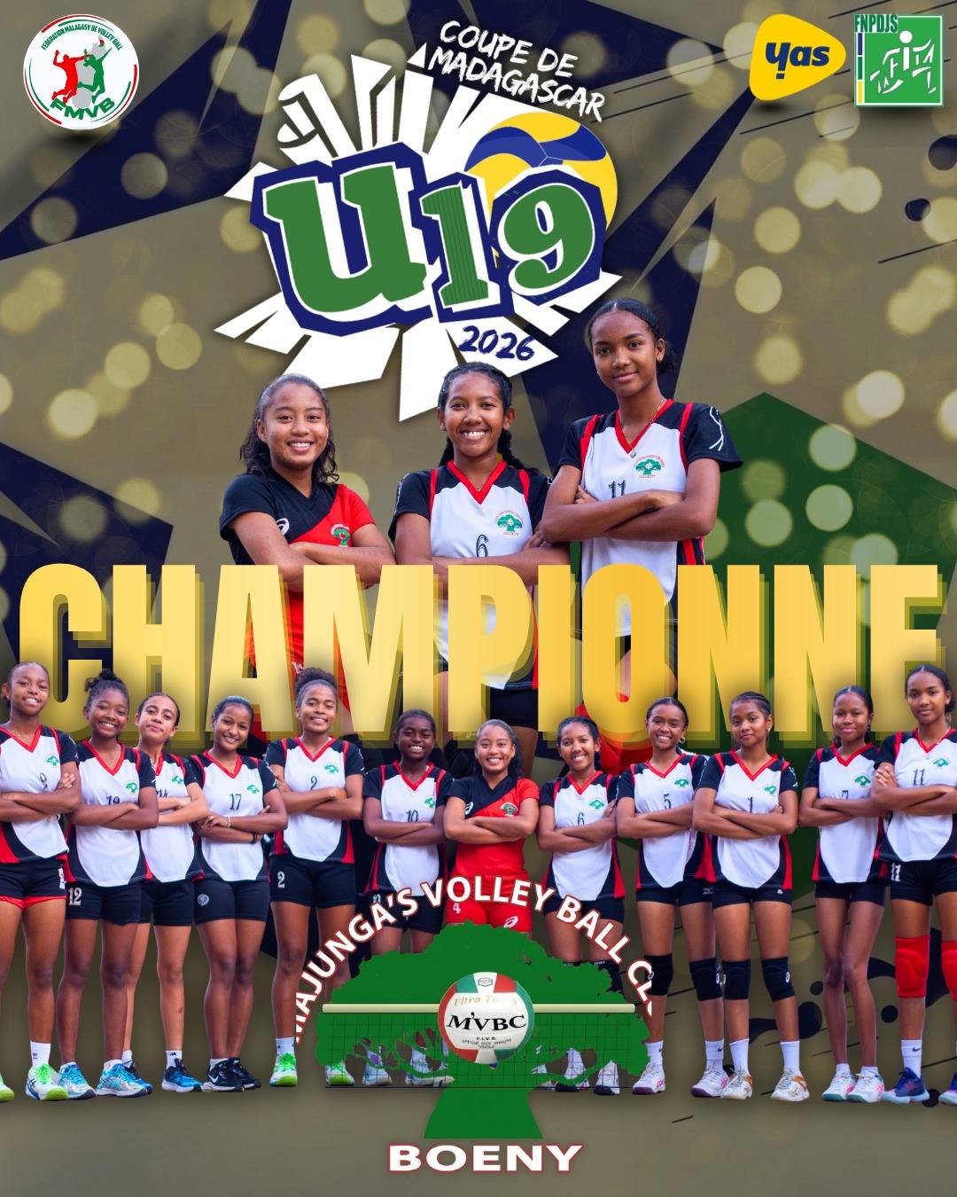 Lire la suite à propos de l’article MVBC chez les filles et ASI chez les garçons remportent la Coupe de Madagascar U19 2026 à Antananarivo.