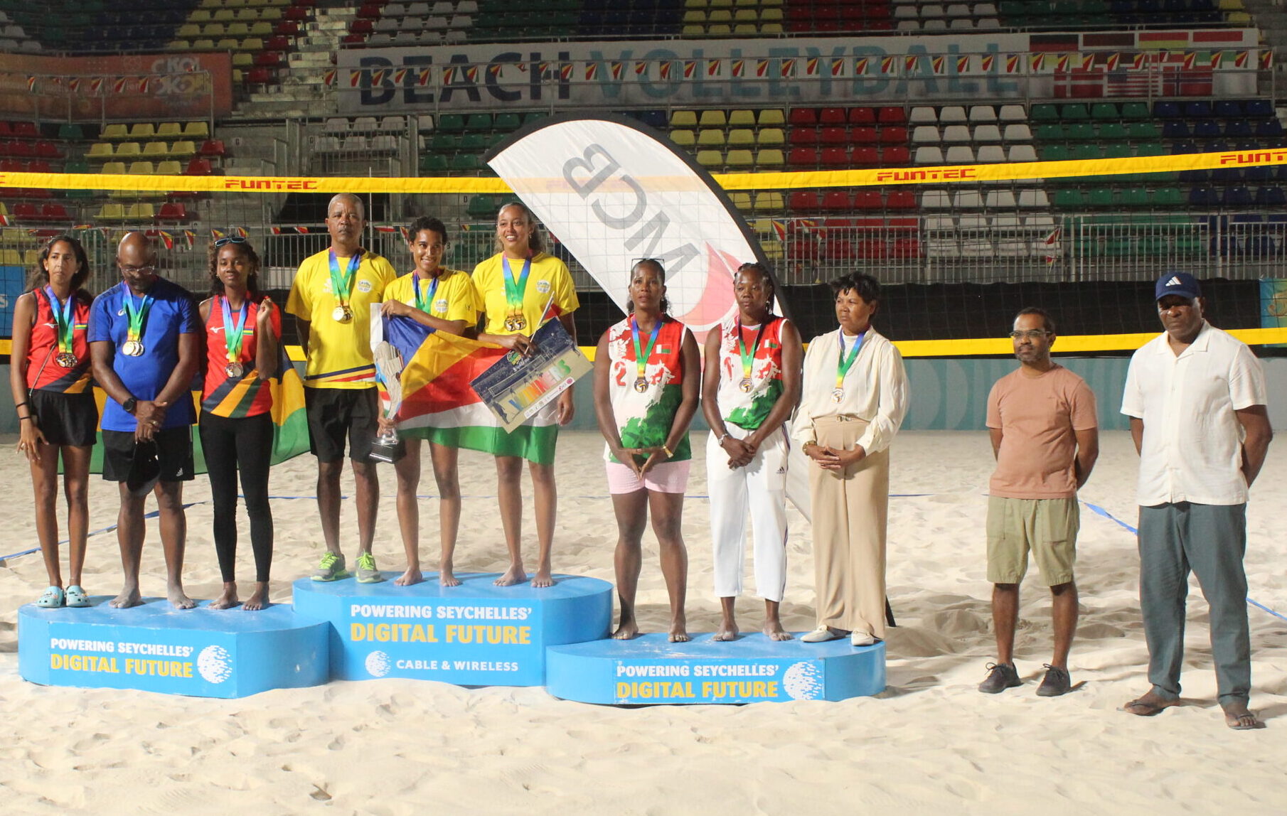 Lire la suite à propos de l’article Les Seychelles et Maurice remportent les titres du CAVB Zone 7 Beach Volleyball Tour – Round 1 à l’issue de la compétition disputée aux Seychelles